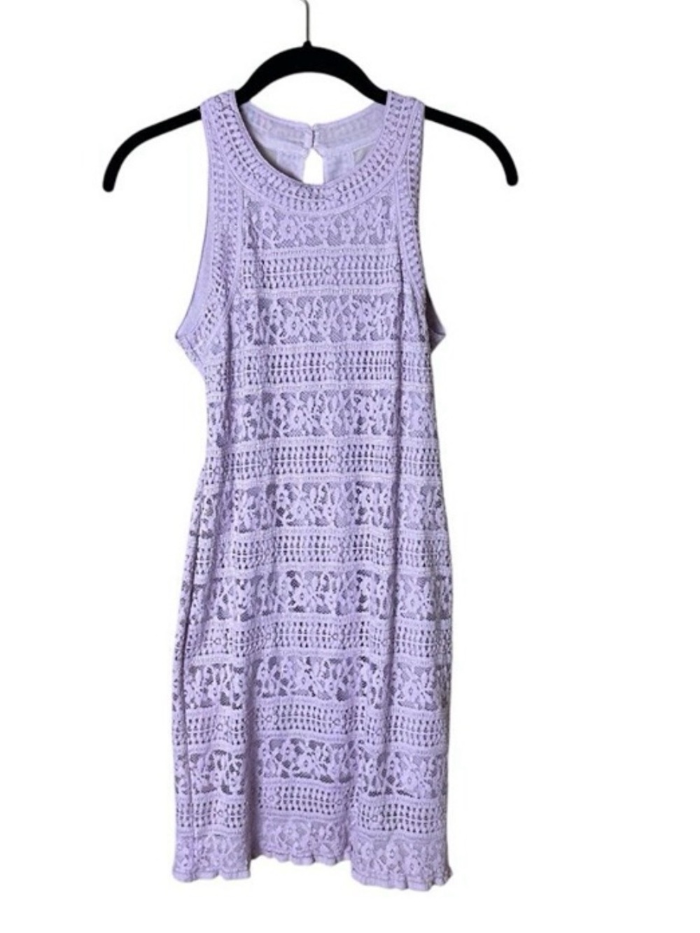URBAN OUTFITTERS Kimchi Blue Lilac Lace Sheer Back BodyCon Lace Dress Size XS